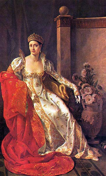 Portrait of Elisa Bonaparte, Grand Duchess of Tuscany.